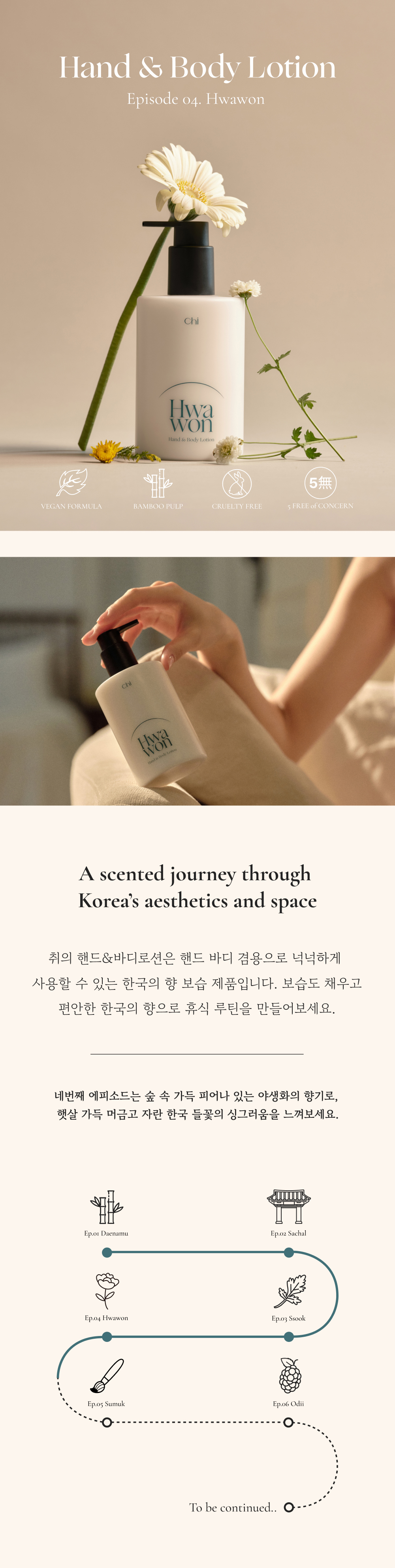 취 핸드&바디로션 EP.04 화원 300ml